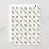 Muster der Vintagen Rose - Postkarte (Vorne/Hinten)