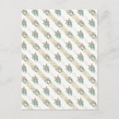 Muster der Vintagen Rose - Postkarte (Vorderseite)