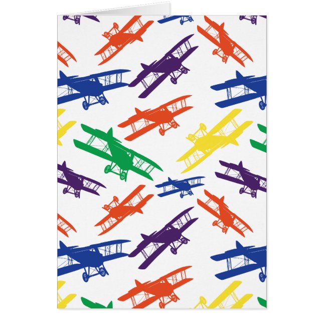 Muster der Vintagen zweistufigen Flugzeugmuster (Vorne)