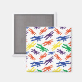 Muster der Vintagen zweistufigen Flugzeugmuster Magnet (Vorderseite/Rückseite)