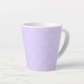 Muster der Violettlavender Monogramm Milchtasse (Rechte Ecke)