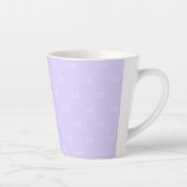Muster der Violettlavender Monogramm Milchtasse (Rechts)