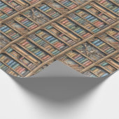 Muster der virtuellen Bibliothek Geschenkpapier (Ecke)