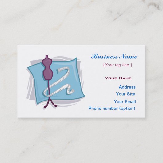 Muster der Visitenkarte (Vorderseite)