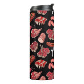 Muster der von Hand gezeichnet Fleischerzeugnisse Thermosbecher (Nach links gedreht)