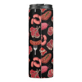 Muster der von Hand gezeichnet Fleischerzeugnisse Thermosbecher (Rückseite)