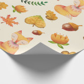 Muster der Waldfüßer Foliage Geschenkpapier (Ecke)