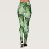 Muster der waldgrünen Camouflage Leggings (Rückseite)