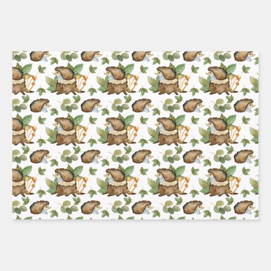 Muster der Waldlandschaft Geschenkpapier Set (Vorderseite 3)