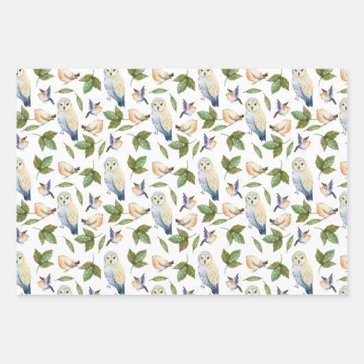 Muster der Waldlandschaft Geschenkpapier Set (Vorderseite)