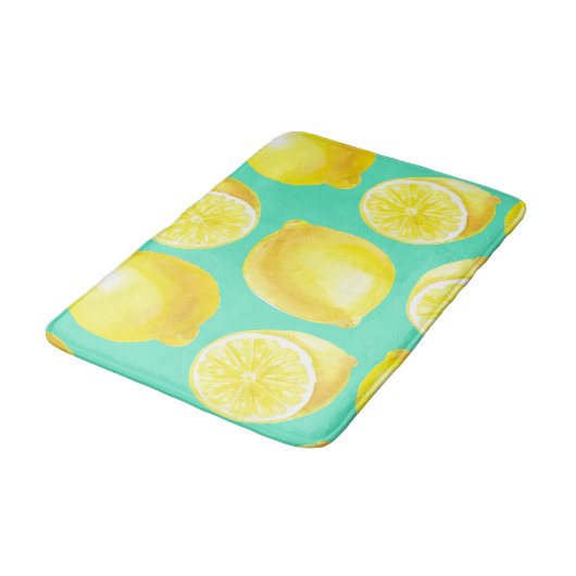 Muster der Wasserfarben Badematte (Schrägansicht)