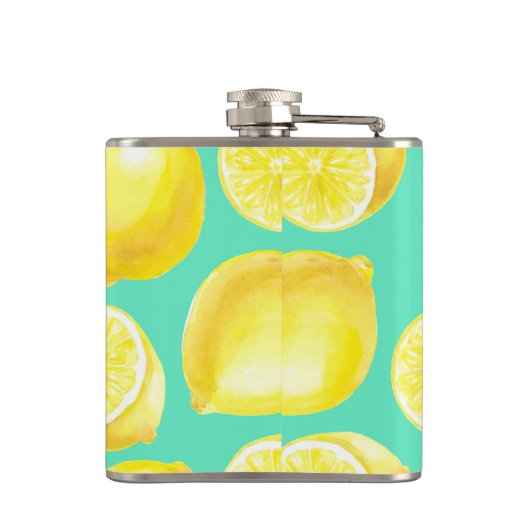 Muster der Wasserfarben Flachmann (Rückseite)