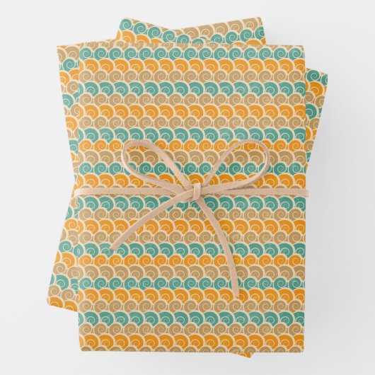 Muster der Wasserfarben Geschenkpapier Set (Beispiel)