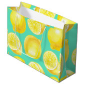 Muster der Wasserfarben Große Geschenktüte (Vorderseite Schrägansicht)