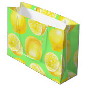 Muster der Wasserfarben Große Geschenktüte (Vorderseite Schrägansicht)