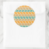 Muster der Wasserfarben Runder Aufkleber (Tasche)