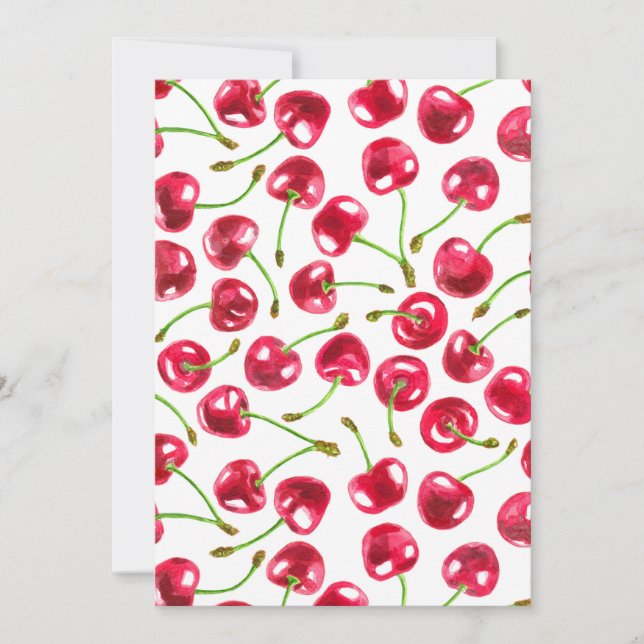 Muster der Wasserfarbenkirschen (Vorderseite)