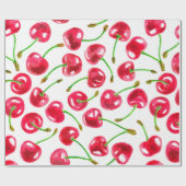 Muster der Wasserfarbenkirschen Geschenkpapier (Flach)