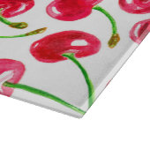 Muster der Wasserfarbenkirschen Schneidebrett (Ecke)