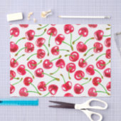 Muster der Wasserfarbenkirschen Seidenpapier (Handwerk)