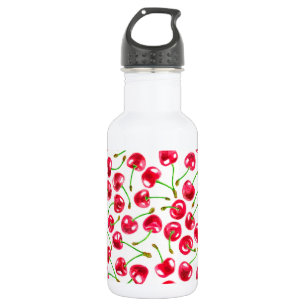 Muster der Wasserfarbenkirschen Trinkflasche