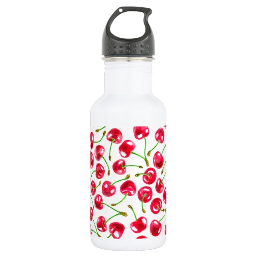 Muster der Wasserfarbenkirschen Trinkflasche (Vorderseite)