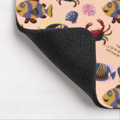 Muster der Wassertiere | Meeresunterwasser 10 Mousepad (Ecke)