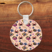 Muster der Wassertiere | Meeresunterwasser 10 Schlüsselanhänger (Vorderseite)