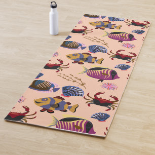 Muster der Wassertiere Meeresunterwasser 10 Yogamatte