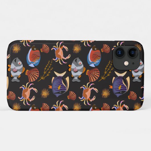 Muster der Wassertiere | Meeresunterwasser 11 Case-Mate iPhone Hülle (Rückseite (Horizontal))