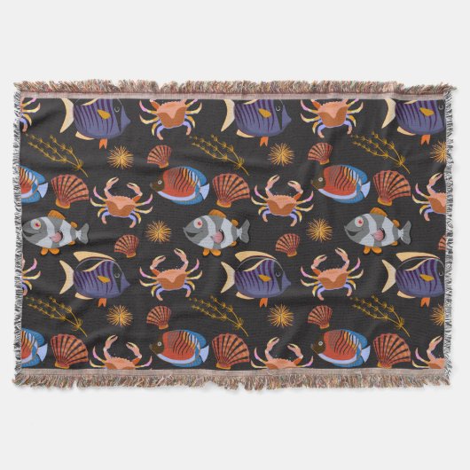 Muster der Wassertiere | Meeresunterwasser 11 Decke (Vorderseite)