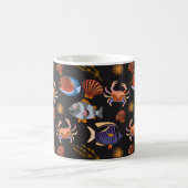 Muster der Wassertiere | Meeresunterwasser 11 Kaffeetasse (Mittel)