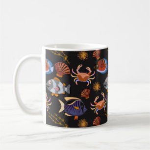 Muster der Wassertiere Meeresunterwasser 11 Kaffeetasse