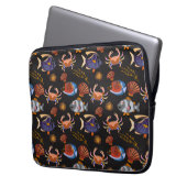 Muster der Wassertiere | Meeresunterwasser 11 Laptopschutzhülle (Vorderseite Links)