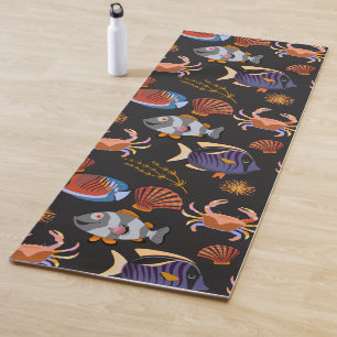 Muster der Wassertiere   Meeresunterwasser 11 Yogamatte