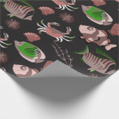 Muster der Wassertiere | Meeresunterwasser 12 Geschenkpapier (Ecke)