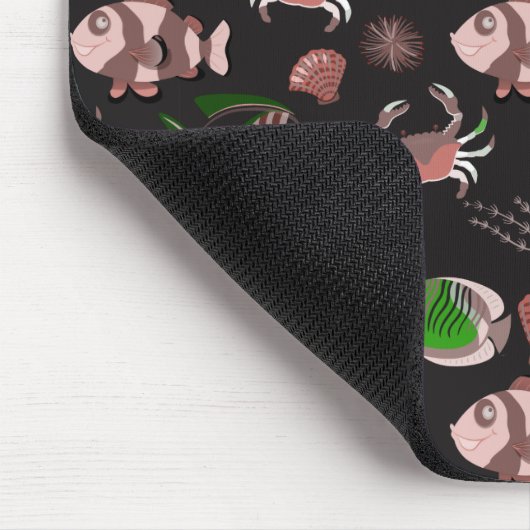 Muster der Wassertiere | Meeresunterwasser 12 Mousepad (Ecke)