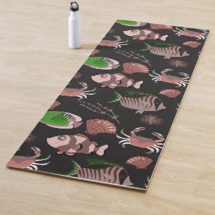 Muster der Wassertiere Meeresunterwasser 12 Yogamatte