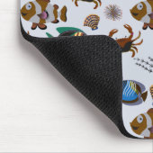 Muster der Wassertiere | Meeresunterwasser 14 Mousepad (Ecke)
