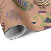 Muster der Wassertiere | Meeresunterwasser 15 Geschenkpapier (Rolleneckpunkt)