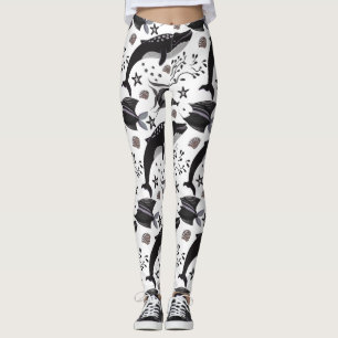 Muster der Wassertiere   Meeresunterwasser 16 Leggings