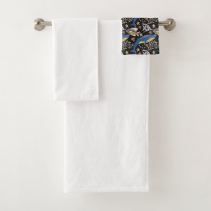 Muster der Wassertiere Meeresunterwasser 17 Badhandtuch Set