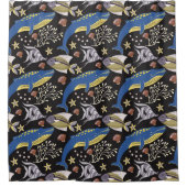 Muster der Wassertiere | Meeresunterwasser 17 Duschvorhang (Vorderseite)