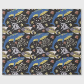 Muster der Wassertiere | Meeresunterwasser 17 Geschenkpapier (Flach)