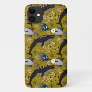Muster der Wassertiere Meeresunterwasser 18 Case-Mate iPhone Hülle