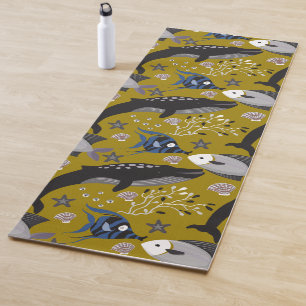 Muster der Wassertiere Meeresunterwasser 18 Yogamatte