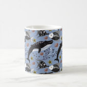 Muster der Wassertiere | Meeresunterwasser 19 Kaffeetasse (Mittel)