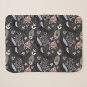 Muster der Wassertiere | Meeresunterwasser 20 Sherpadecke (Vorderseite (Horizontal))