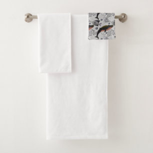 Muster der Wassertiere Meeresunterwasser 22 Badhandtuch Set
