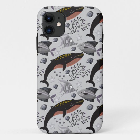 Muster der Wassertiere | Meeresunterwasser 22 Case-Mate iPhone Hülle (Rückseite)